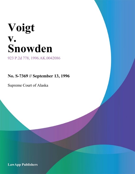 Voigt v. Snowden