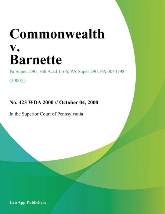 Commonwealth v. Barnette