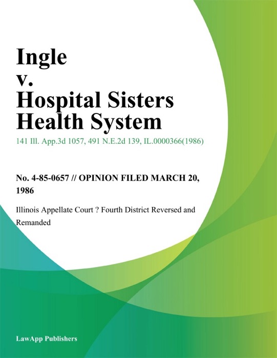 Ingle v. Hospital Sisters Health System