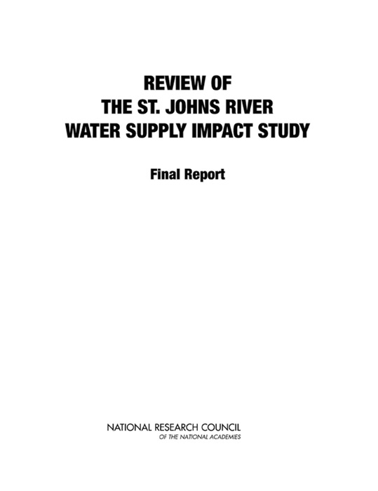 Review of the St. Johns River Water Supply Impact Study: