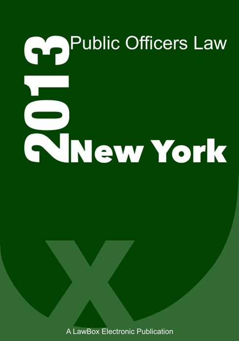 New York Public Officers Law 2013