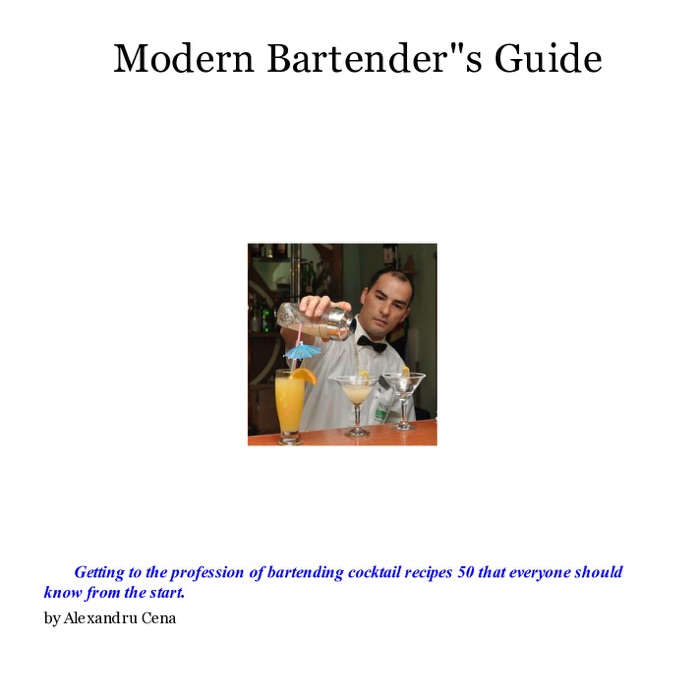 Modern Bartender's Guide