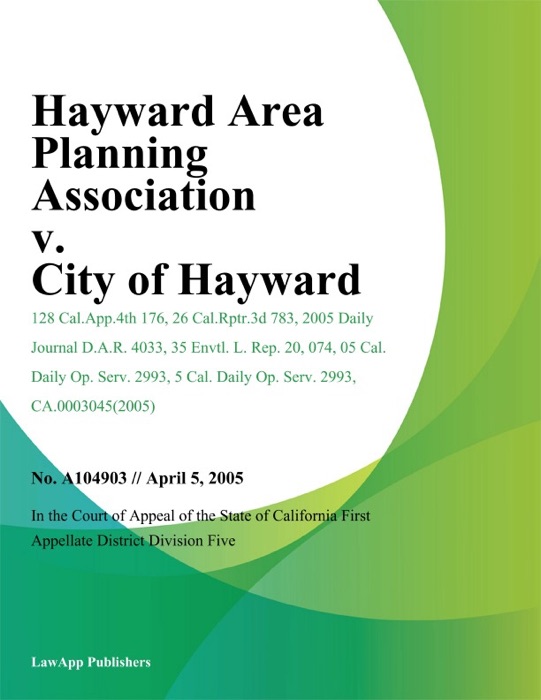 Hayward Area Planning Association v. City of Hayward