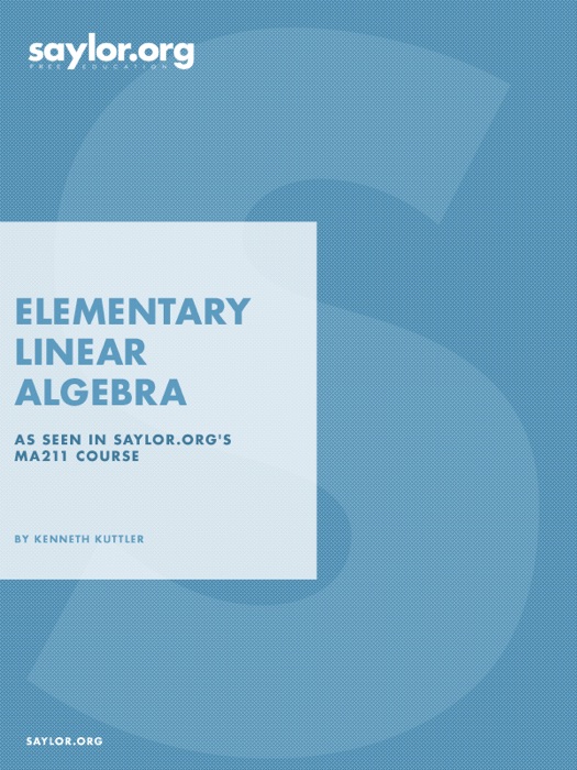 Elementary Linear Algebra