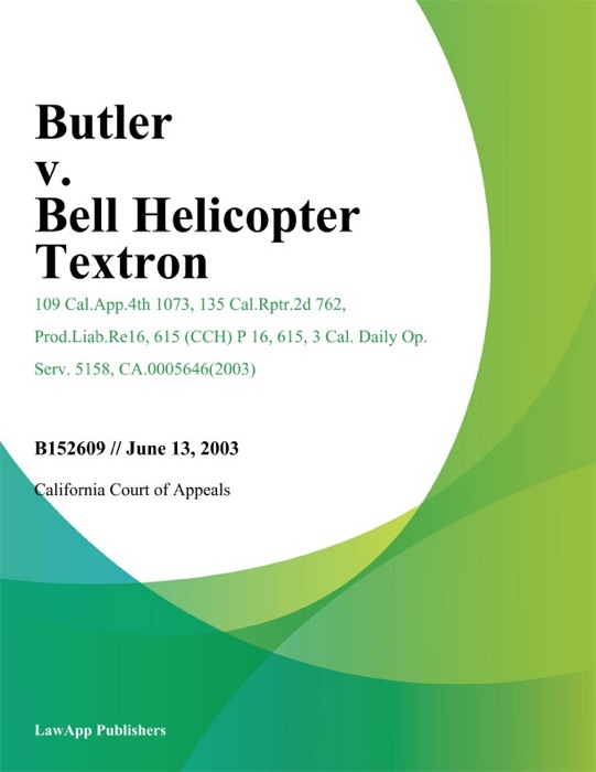 Butler v. Bell Helicopter Textron