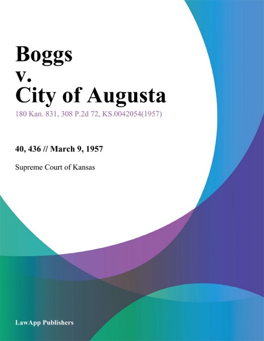 Boggs v. City of Augusta