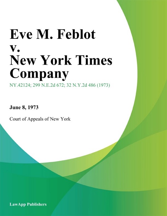 Eve M. Feblot v. New York Times Company