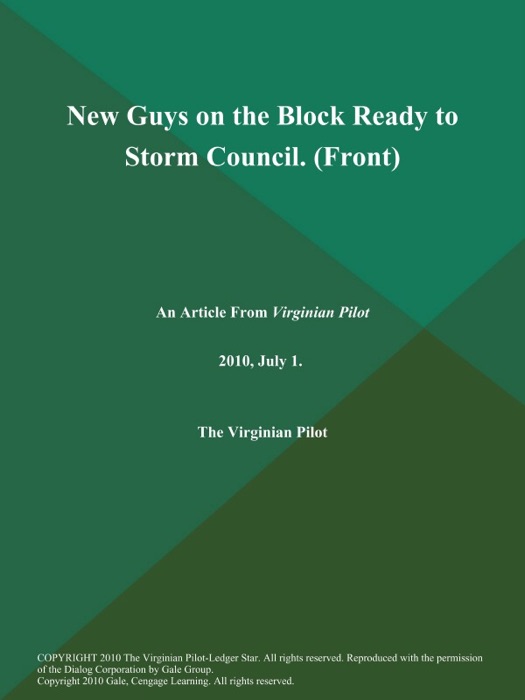 New Guys on the Block Ready to Storm Council (Front)