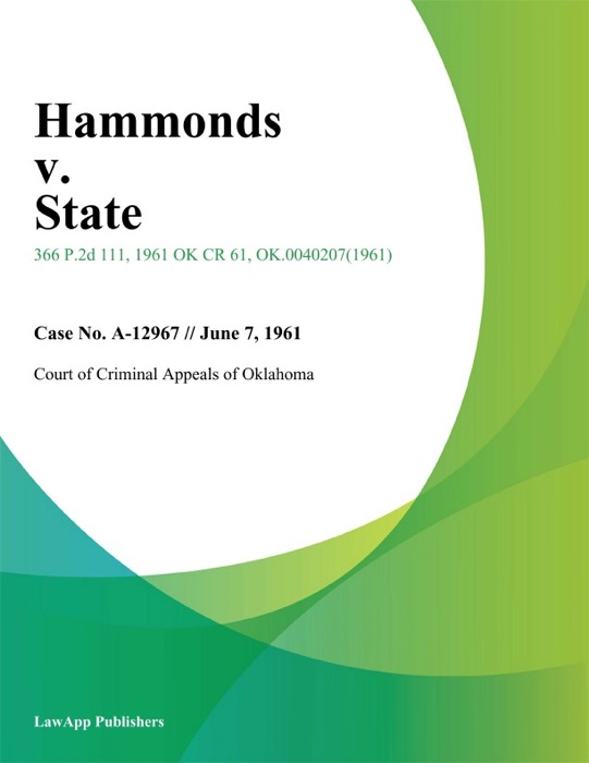 Hammonds v. State