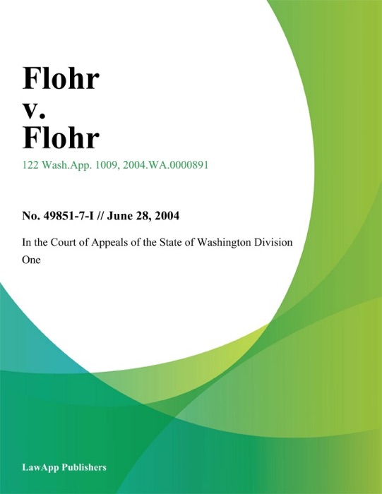 Flohr v. Flohr