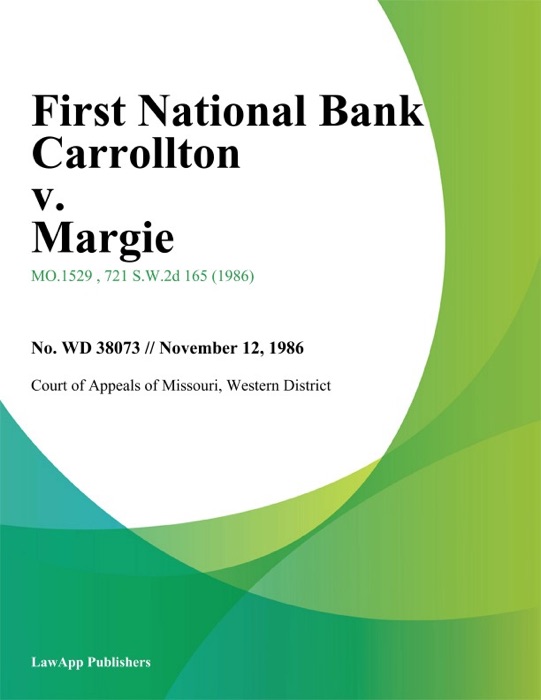 First National Bank Carrollton v. Margie