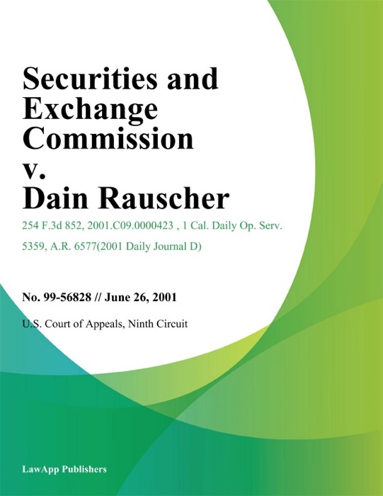 Securities and Exchange Commission v. Dain Rauscher