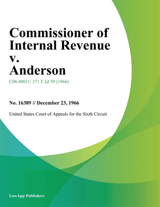 Commissioner of Internal Revenue v. Anderson