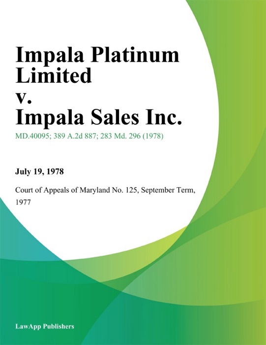 Impala Platinum Limited v. Impala Sales Inc.