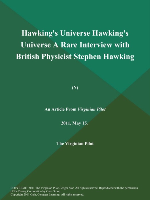 Hawking's Universe Hawking's Universe A Rare Interview with British Physicist Stephen Hawking (N)