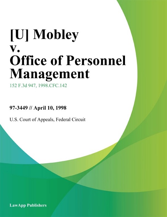 Mobley v. Office of Personnel Management