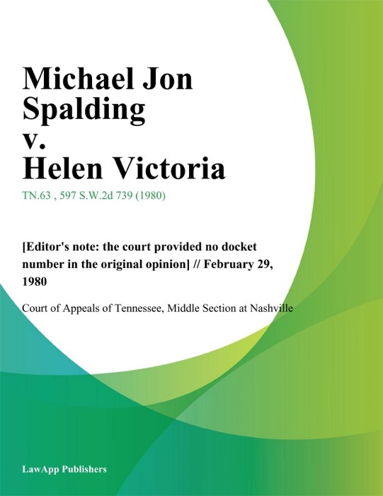 Michael Jon Spalding v. Helen Victoria