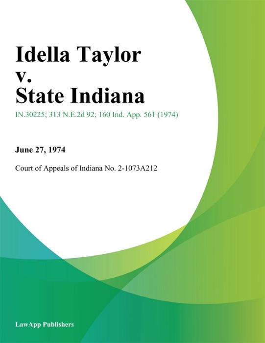 Idella Taylor v. State Indiana