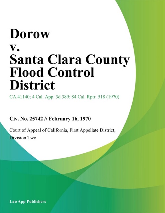 Dorow v. Santa Clara County Flood Control District