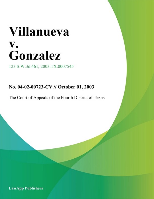 Villanueva V. Gonzalez