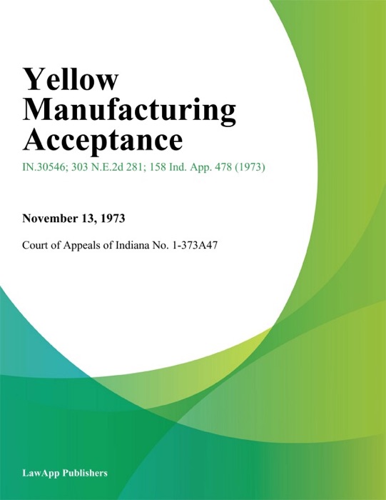 Yellow Manufacturing Acceptance