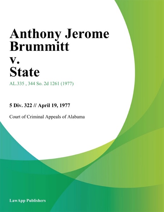 Anthony Jerome Brummitt v. State