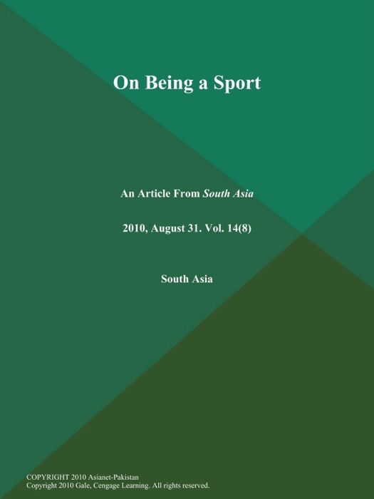 On Being a Sport