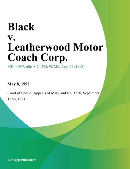 Black v. Leatherwood Motor Coach Corp.