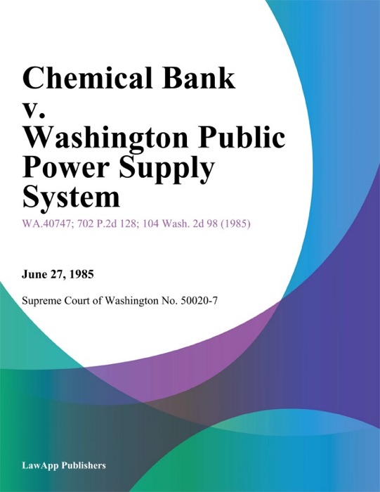 Chemical Bank V. Washington Public Power Supply System