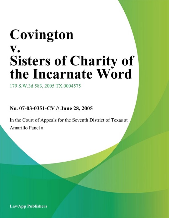 Covington v. Sisters of Charity of the Incarnate Word