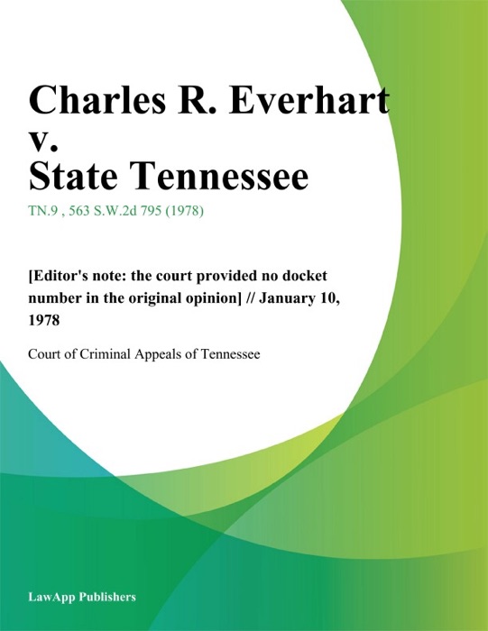 Charles R. Everhart v. State Tennessee