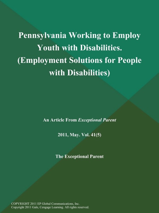 Pennsylvania Working to Employ Youth with Disabilities (Employment Solutions for People with Disabilities)