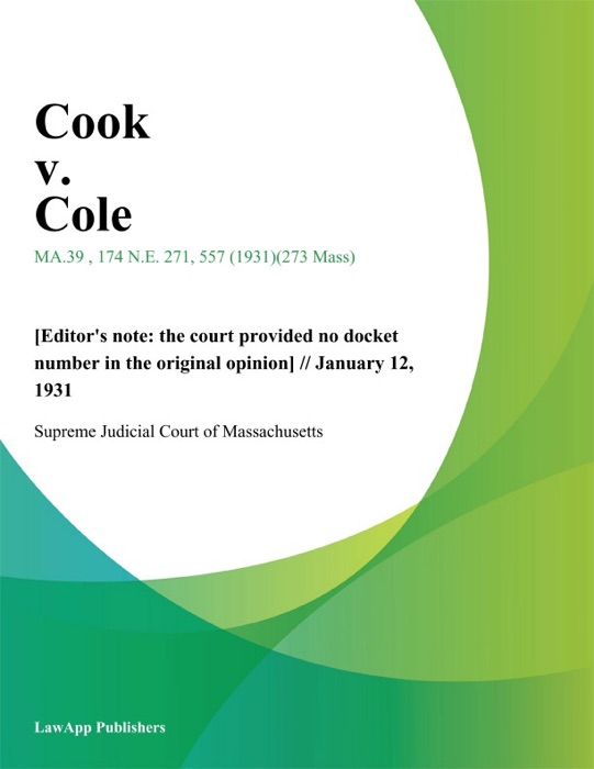 Cook v. Cole