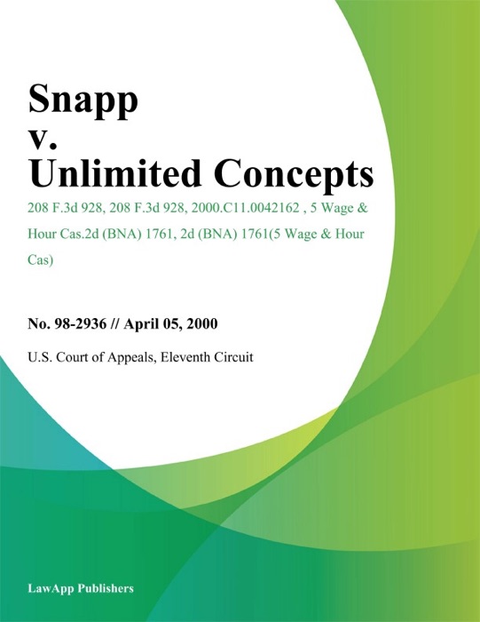 Snapp V. Unlimited Concepts