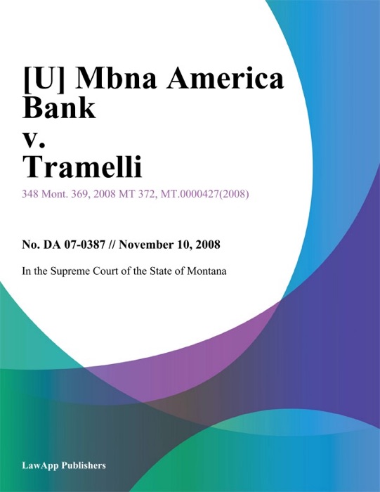 Mbna America Bank v. Tramelli