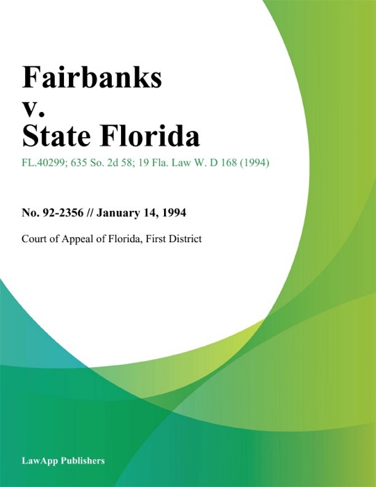 Fairbanks v. State Florida