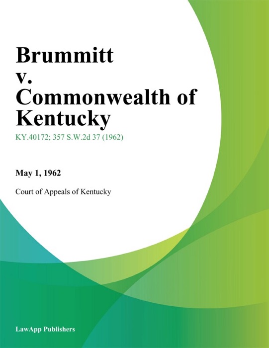 Brummitt v. Commonwealth of Kentucky