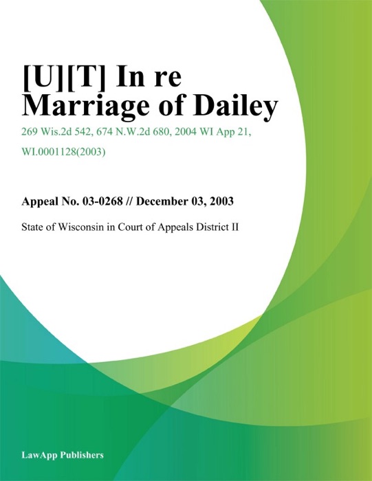 In Re Marriage of Dailey