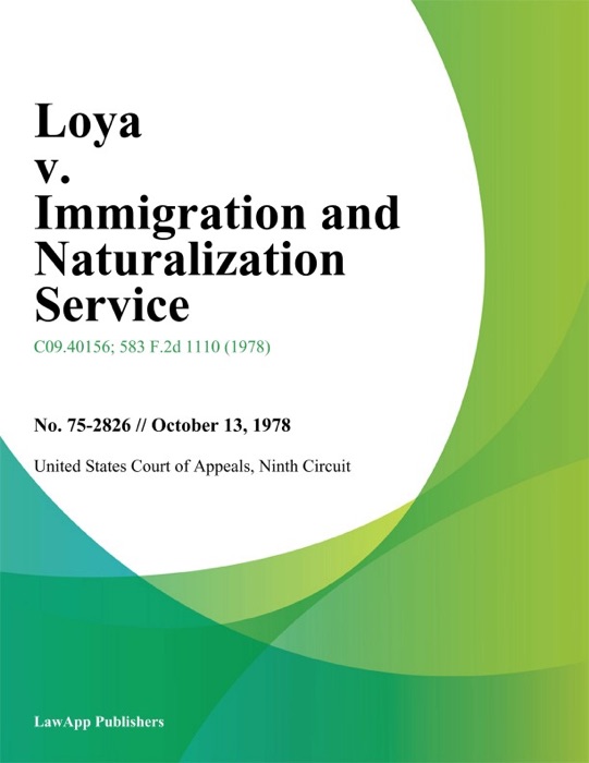 Loya v. Immigration and Naturalization Service