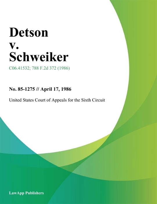 Detson v. Schweiker