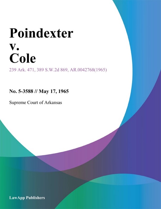 Poindexter v. Cole