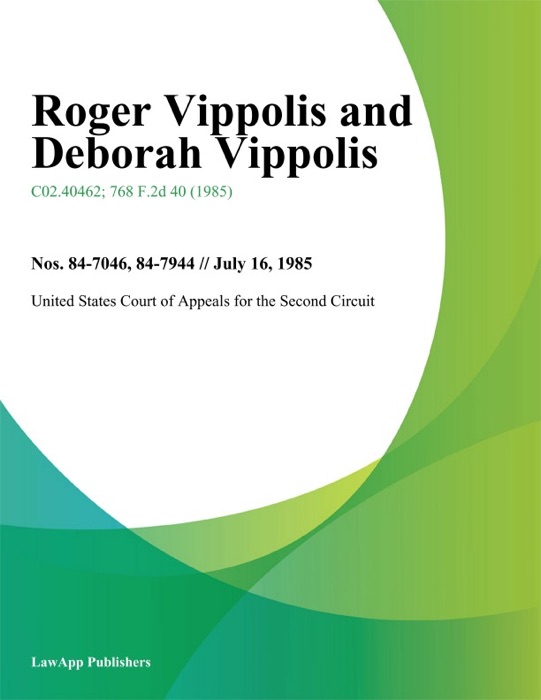 Roger Vippolis and Deborah Vippolis