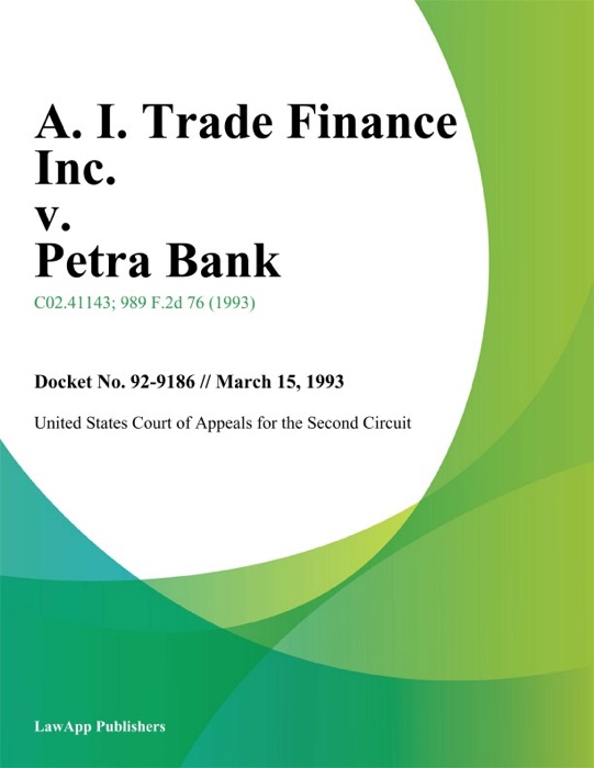 A. I. Trade Finance Inc. v. Petra Bank