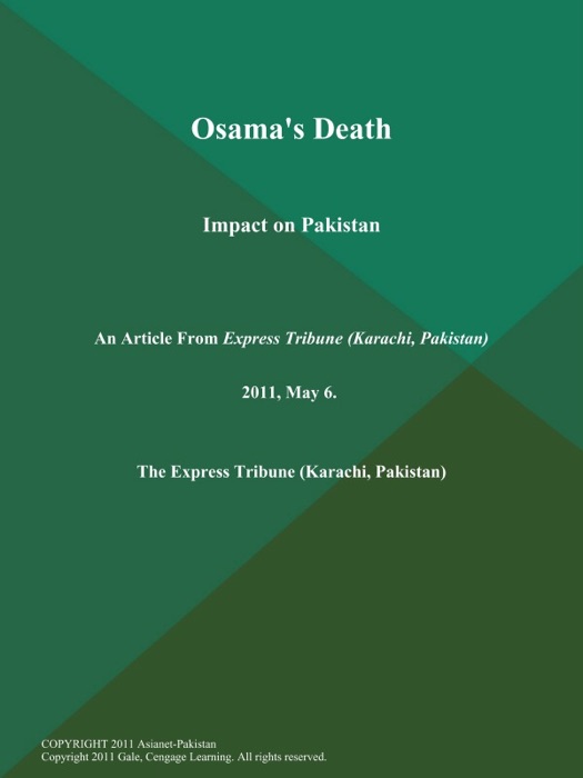 Osama's Death: Impact on Pakistan