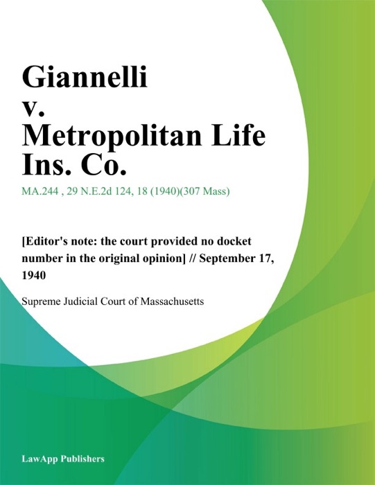 Giannelli v. Metropolitan Life Ins. Co.