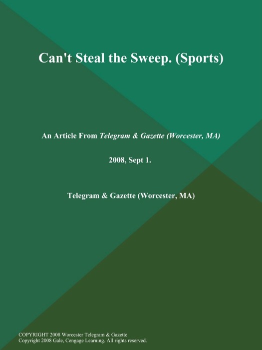 Can't Steal the Sweep (Sports)