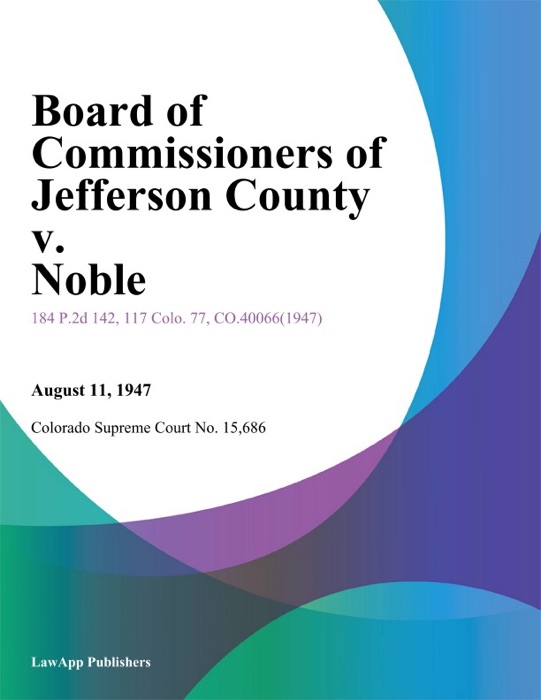 Board of Commissioners of Jefferson County v. Noble