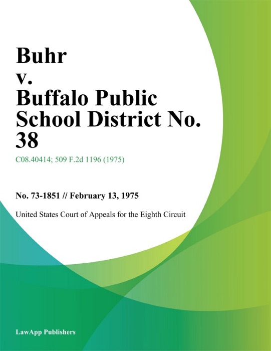 Buhr v. Buffalo Public School District No. 38