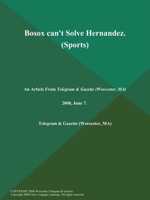 Bosox can't Solve Hernandez (Sports)