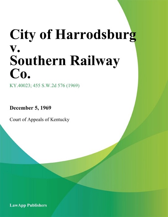 City of Harrodsburg v. Southern Railway Co.